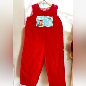 Mulberry Street Boys Christmas Longall Sz 2 
Reversible Santa Bulldozer